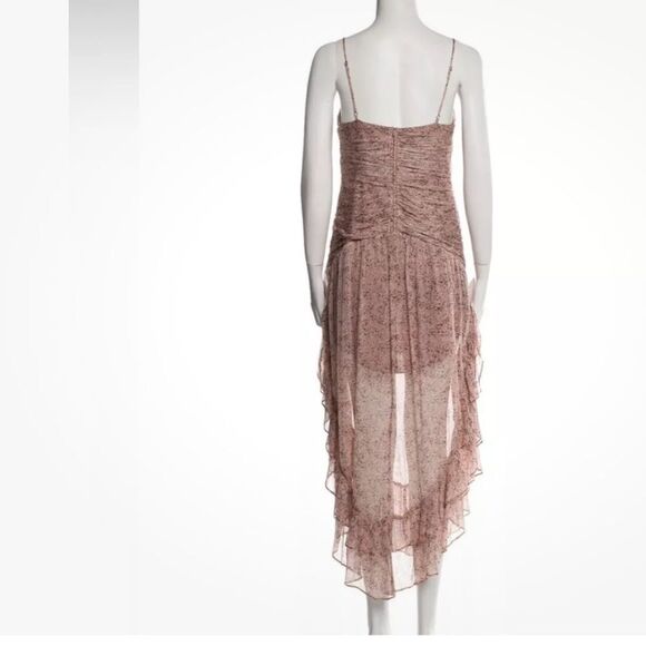 Shona Joy PAULETTE RUCHED MIDI Pink Size L NWOT - Picture 8 of 8